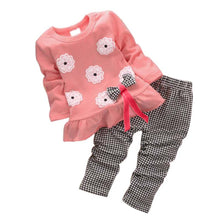 2pcss Kids Baby Girl Minnie Clothes Sets Pullover Bow Tops+Plaids & Checks Pants Outfits Set WholeBaby Boutique Clothing TIML66