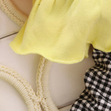 2pcs kids baby girl minnie clothes sets pullover bow tops plaids checks pants outfits setbaby boutique clothing TIML66