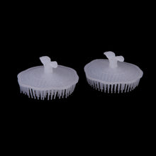 2pcs white hair shampoo scalp body massage brush massager hairbrush comb hare care TIML66