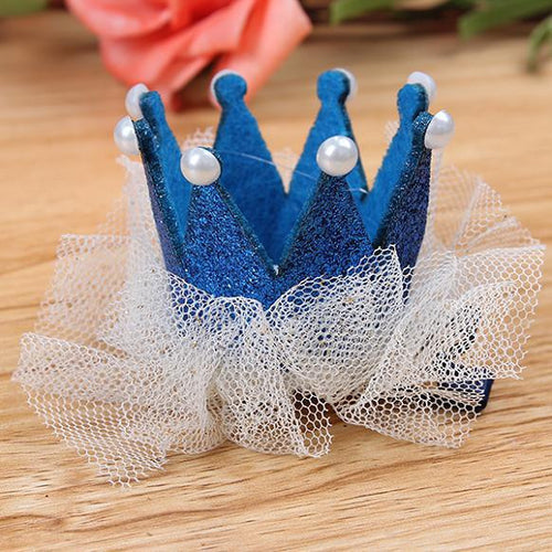 2pcs Cute Baby Kids Girls Princess Crown Hair Band Headband Birds Hair Wear Hair Clips Ribbon Headdress 5 Colors  TIML66
