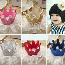 2pcs Cute Baby Kids Girls Princess Crown Hair Band Headband Birds Hair Wear Hair Clips Ribbon Headdress 5 Colors  TIML66