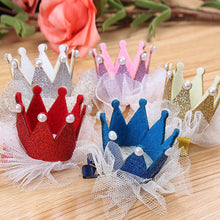 2pcs Cute Baby Kids Girls Princess Crown Hair Band Headband Birds Hair Wear Hair Clips Ribbon Headdress 5 Colors  TIML66