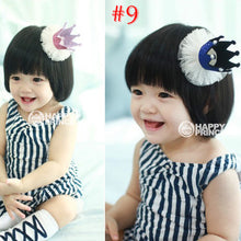 2pcs Cute Baby Kids Girls Princess Crown Hair Band Headband Birds Hair Wear Hair Clips Ribbon Headdress 5 Colors  TIML66