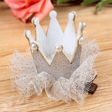 2pcs Cute Baby Kids Girls Princess Crown Hair Band Headband Birds Hair Wear Hair Clips Ribbon Headdress 5 Colors  TIML66