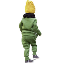 2pcs Kids Girl Boy Smile Face Tracksuit Jumper Sweatshirt Sets Clothing 2-6Y Children TIML66