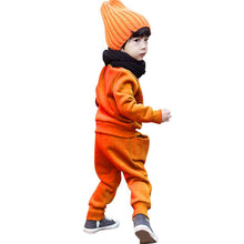 2pcs Kids Girl Boy Smile Face Tracksuit Jumper Sweatshirt Sets Clothing 2-6Y Children TIML66