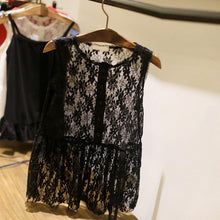 2pcs kids girls sleeveless dress lace floral braces dress sundress costume 2~7 yearsear TIML66