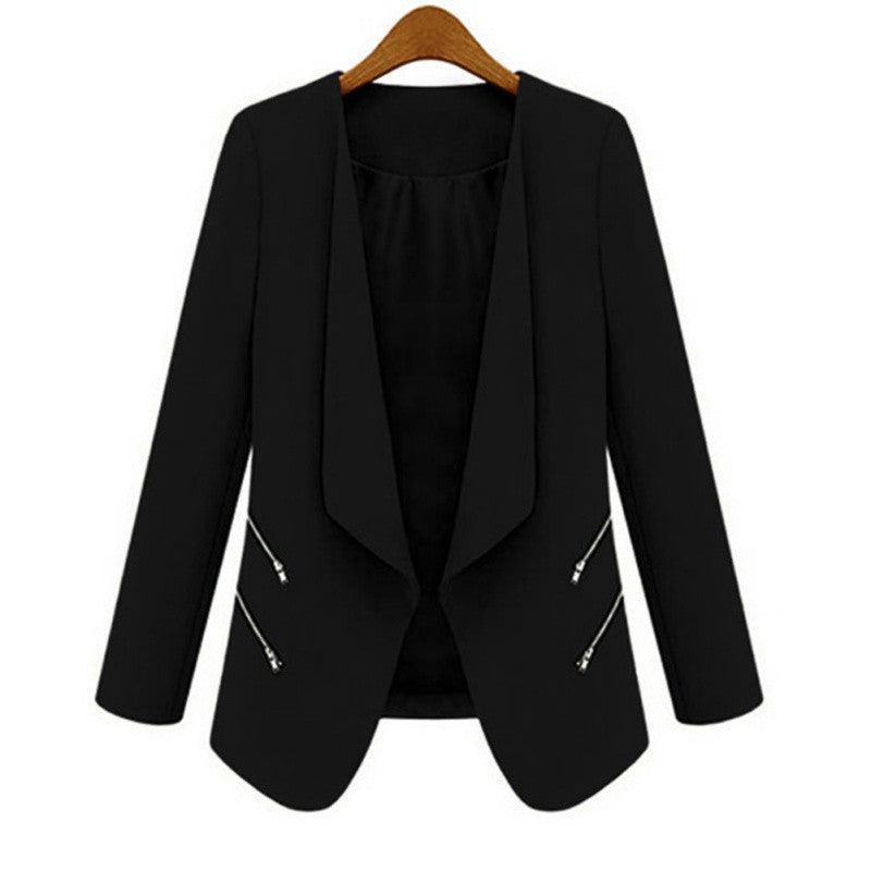 3 Colors OLWomen's Long Sleeve Slim Lapel Blazer Suits Jackets Casual Open Coats Blazers Outwear Y8 TIML66