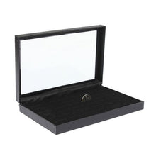 36 Slots Black Velvet Rings Jewelry Showcase Display Case Storage Box Holder Organizer P1 TIML66