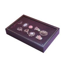 36 Slots Black Velvet Rings Jewelry Showcase Display Case Storage Box Holder Organizer P1 TIML66