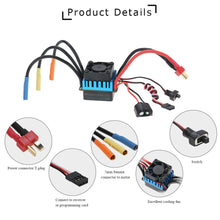 350 3300kv 4p brushless motor and 45a brushless esc led programming card combo set for 1 10 scale rc car spare parts TIML66
