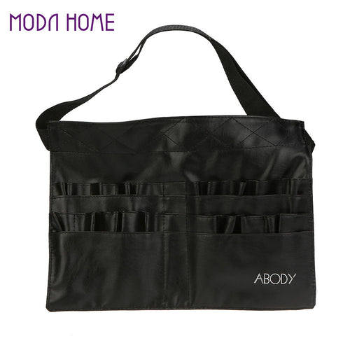 375 * 275cm Make Up Bag Professional Makeup Brush Bag Holder Two Array PVC Apron Bag Artist Belt Strap Cosmetic Brush Bag TIML66 TIML66