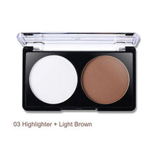 4 patterns face shading powdercontour highlighter bronzer palette set trimming makeup face contour grooming pressed powder TIML66