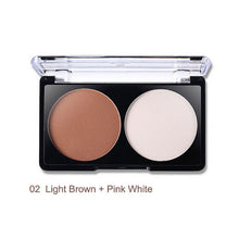 4 patterns face shading powdercontour highlighter bronzer palette set trimming makeup face contour grooming pressed powder TIML66
