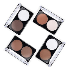 4 Patterns Face Shading Powder Contour Highlighter Bronzer Palette Set Trimming Makeup Face Contour Grooming Pressed Powder TIML66