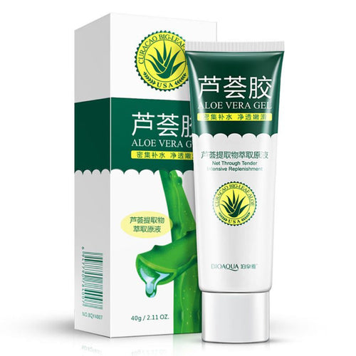 40ml Pure Aloe Vera Gel Moisturizing Remove Acne Nourish Cream Face Skin Care Hyaluronic Acid Anti Winkle Whitening TIML66