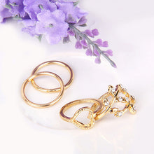 4pcs Cute Urban Crystal Plain Above Knuckle Wedding Party Ring Band Midi Ring Gold Silver Bague Femme TIML66