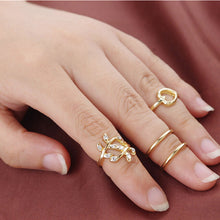 4pcs Cute Urban Crystal Plain Above Knuckle Wedding Party Ring Band Midi Ring Gold Silver Bague Femme TIML66
