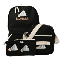 4Pcs Korean Women Canvas Backpacks Woman Harajuku Laptop Backpack Shoulder School Back Bags for Teenage Girls Rugzak Vrouwen TIML66 TIML66