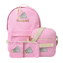 4Pcs Korean Women Canvas Backpacks Woman Harajuku Laptop Backpack Shoulder School Back Bags for Teenage Girls Rugzak Vrouwen TIML66 TIML66