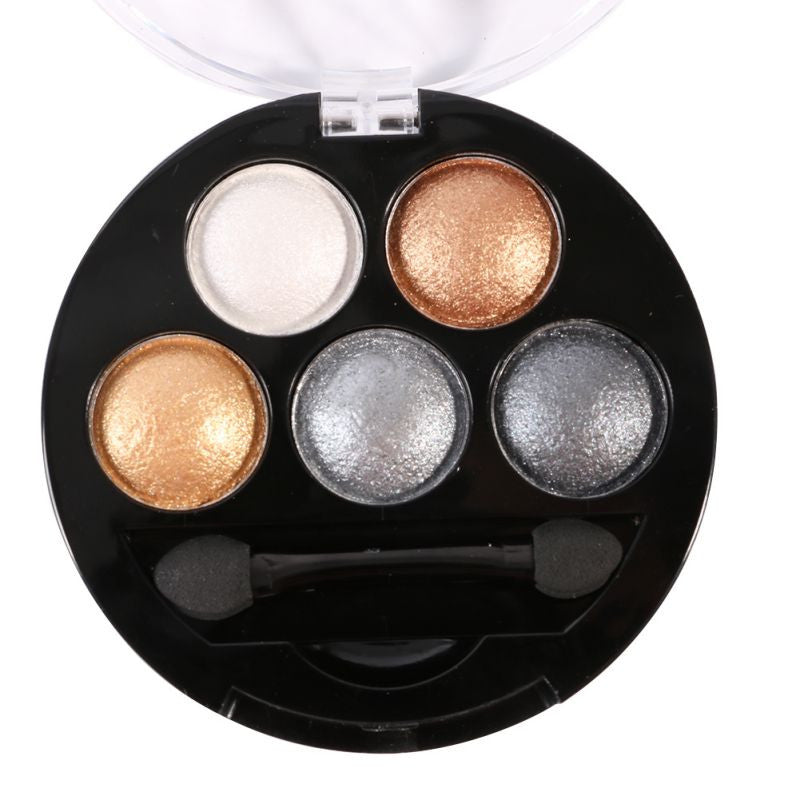 5 Colors Professional Eyes Makeup Pigment Eyeshadow Eye Shadow Palette Beauty Cosmetics TIML66