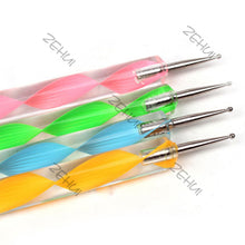 5 Pieces Nail Art Decorations Dotting Pens Tools Set Professional Painting Pen for False Nail Tips UV Nail Gel Polish TIML66