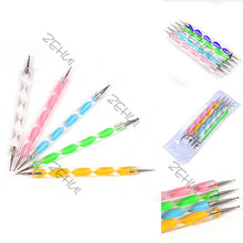 5 Pieces Nail Art Decorations Dotting Pens Tools Set Professional Painting Pen for False Nail Tips UV Nail Gel Polish TIML66