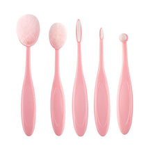 5 Pieces/set Cosmetic Oval Makeup Brushes Set Blush Powder Foundation Beauty Eyeshadow Toothbrush Kit Tool TIML66