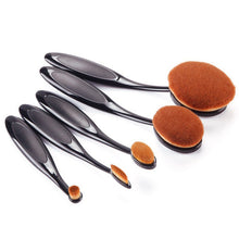 5 Pieces/set Cosmetic Oval Makeup Brushes Set Blush Powder Foundation Beauty Eyeshadow Toothbrush Kit Tool TIML66