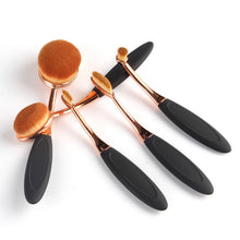 5 Pieces/set Cosmetic Oval Makeup Brushes Set Blush Powder Foundation Beauty Eyeshadow Toothbrush Kit Tool TIML66