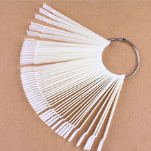 50 Pieces False Display Nail Art Fan Wheel Polish Practice Tip Sticks Design Decor SetJFY66
