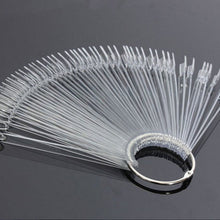 50 Pieces Natural / Transparent Nail Art False Tips Sticks Practice Display Fan Board Design Tools TIML66