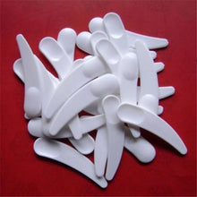 50pcs Mini Cosmetic Spatula Scoop Disposable Mask White Plastic Spoon Makeup Maquillage Tools TIML66