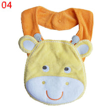 5 kinds kids baby bibs animals cotton saliva towel waterproof infant lunch bib TIML66