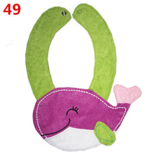 56 Patterns Kids Baby Bibs Animals Waterproof Cotton Saliva Towel Infant Lunch Bib TIML66