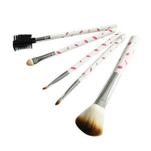 5pcs Makeup Blush Eyeshadow Leopard Brushes Lipstic Cosmetic Make Up Brush Set Tool New  TIML66