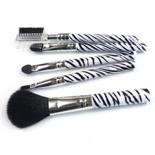 5pcs Makeup Blush Eyeshadow Leopard Brushes Lipstic Cosmetic Make Up Brush Set Tool New  TIML66