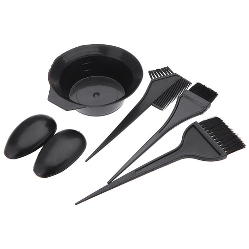 5Pcs Styling Hairdressing Brushes Bowl Comb Earmuff Professional Salon Hair Color Dye Tint Tools Set Styling Accessories TIML66 TIML66