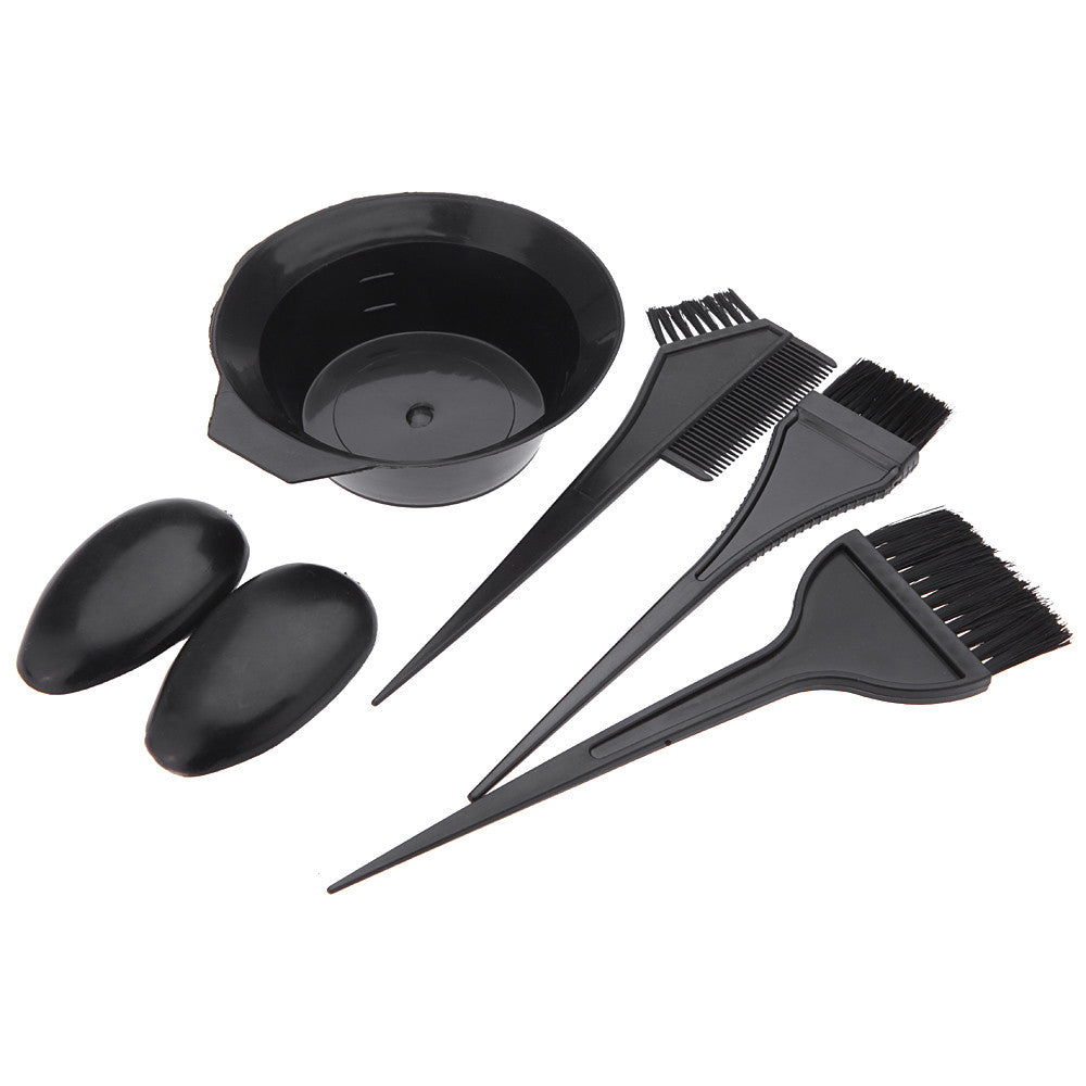5Pcs Styling Hairdressing Brushes Bowl Comb Earmuff Professional Salon Hair Color Dye Tint Tools Set Styling Accessories TIML66 TIML66