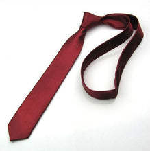 5cm classic skinny slim ties solid color plain silk for men jacquard woven necktie tie 20 colors TIML66