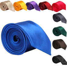 5cm classic skinny slim ties solid color plain silk for men jacquard woven necktie tie 20 colors TIML66