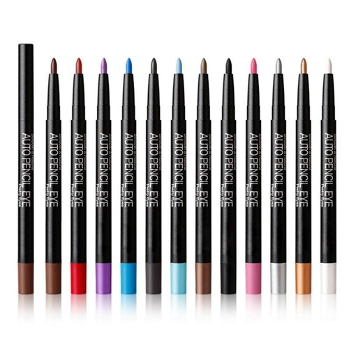 12 Colors Eyeshadow Eyeliner Pen Highlights Natural Long Lasting Waterproof Eye Shadow Pencil For Ladies Cosmetic Makeup Set TIML66