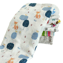 120x120cm Muslin Baby Cartoon Cute Swaddling Blanket born Infant Cotton Warm Swaddle Towel TIML66