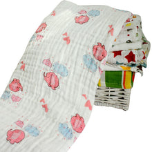 120x120cm Muslin Baby Cartoon Cute Swaddling Blanket born Infant Cotton Warm Swaddle Towel TIML66