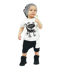2pcs Baby Clothes Toddler Kids Boys Girls Frog Pattern T-shirt Tops+Shorts Pants Children Outfits Clothing Sets TIML66