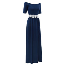 Women Maxi Dress Half Sleeve Off Shoulder Boho Long Dress Elegant Ladies Casual Party Dresses Vestidos TIML66