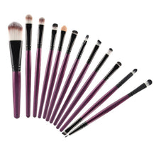 eyeshadow brush set 12pcs makeup brushes for eye makeup soft pony hair make up brushes without skin hurt sponge TIML66