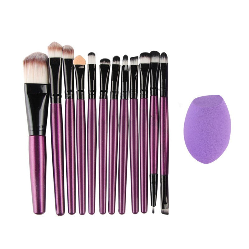 eyeshadow brush set 12pcs makeup brushes for eye makeup soft pony hair make up brushes without skin hurt sponge TIML66