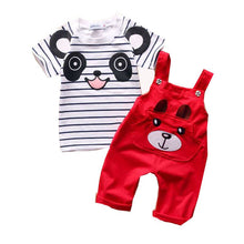 baby boy girl clothing sets cotton cartoon overalls tops t-shirts jumpsuits romper set kid clothes outfits suit TIML66