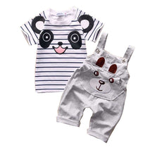 baby boy girl clothing sets cotton cartoon overalls tops t-shirts jumpsuits romper set kid clothes outfits suit TIML66